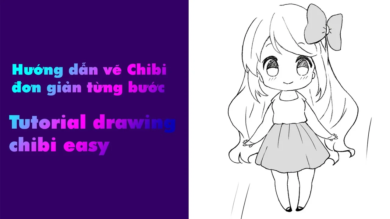 Hướng dẫn vẽ anime chibi đơn giản từng bước | Tutorial drawing chibi easy | Draw so easy Anime