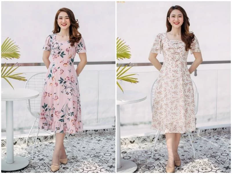Ảnh 3 minh hoạ mẫu đầm trung niên sang trọng