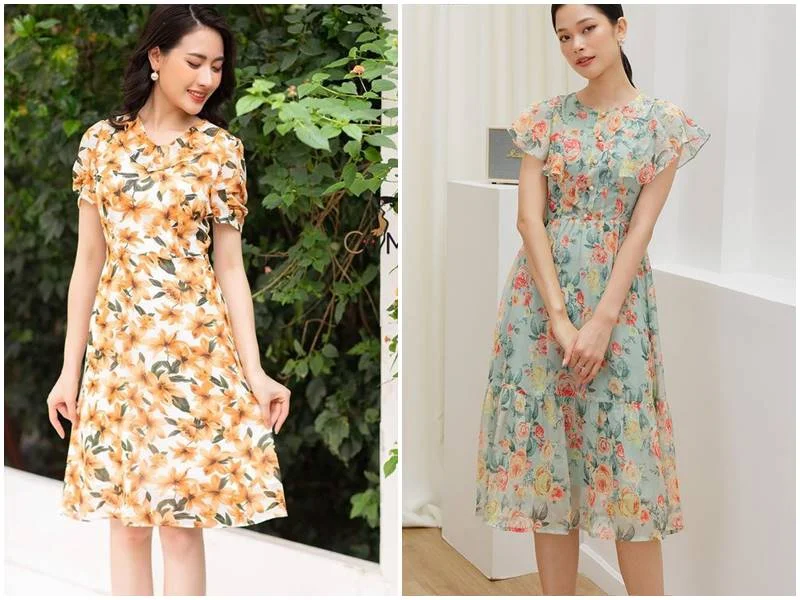 Bộ sưu tập mẫu đầm trung niên sang trọng — ảnh 11