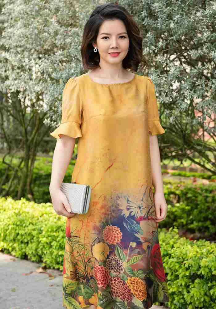 Bộ sưu tập mẫu đầm trung niên sang trọng — ảnh 11