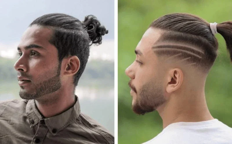 Tóc nam Man Bun undercut