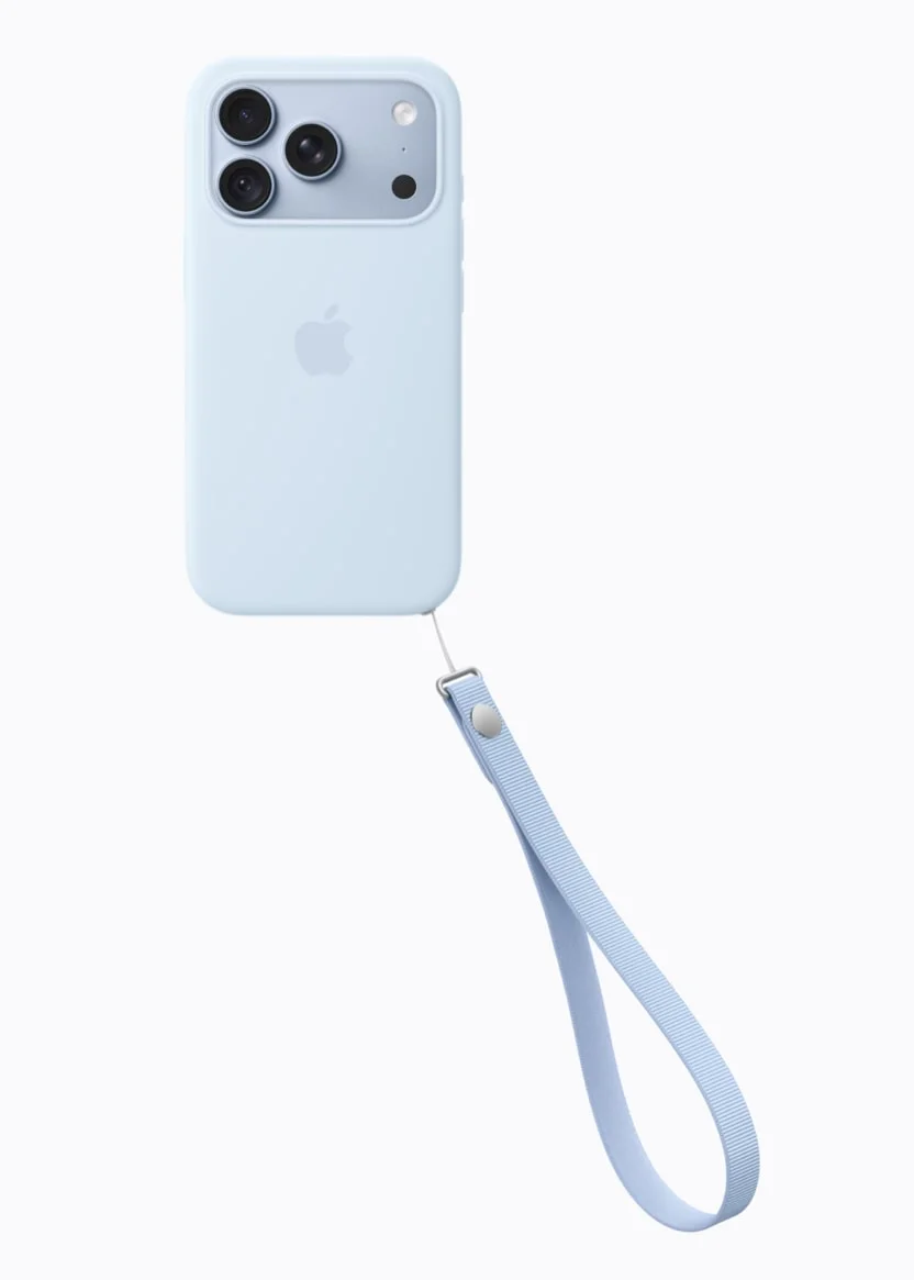 Ốp lưng xanh nhạt kèm dây đeo cho mẫu iPhone 18 Pro Max