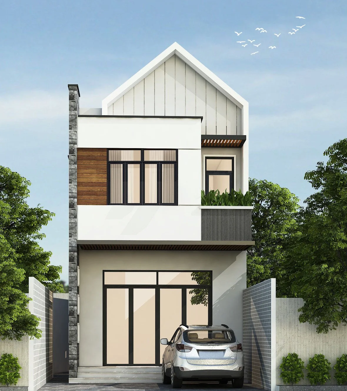 mẫu nhà 2 tầng đẹp giá 1 tỷ (6)