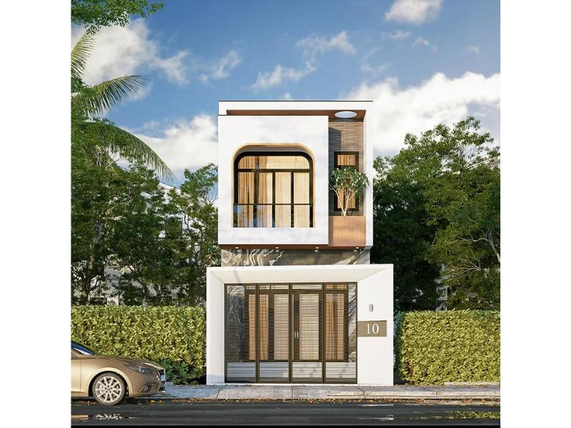 Mẫu nhà 2 tầng mang vẻ đẹp trẻ trung, phóng khoáng với ngân sách 1,15 tỷ đồng