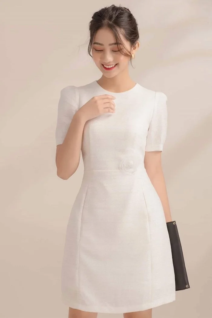 những mẫu đầm xòe sang trọng, hình 75