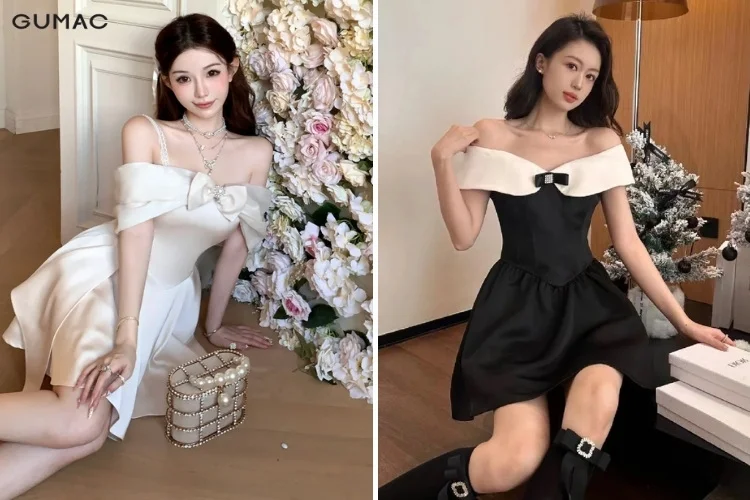 Ảnh minh hoạ những mẫu đầm xòe sang trọng số 40