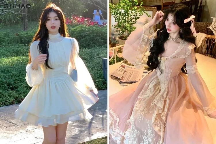 những mẫu đầm xòe sang trọng - mẫu 23