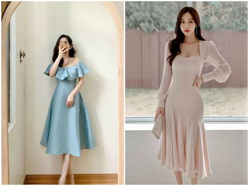 những mẫu đầm xòe sang trọng, hình 26
