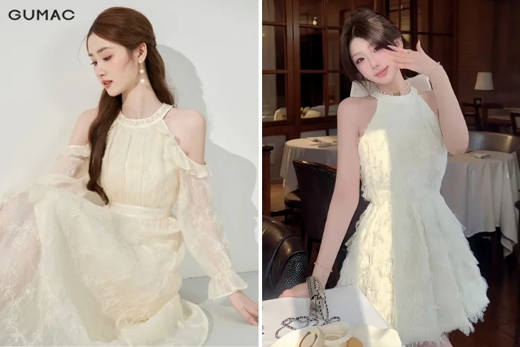 Ảnh 86 minh hoạ những mẫu đầm xòe sang trọng