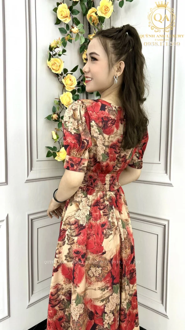 Đầm Xòe Lụa 3D Cao Cấp (3)