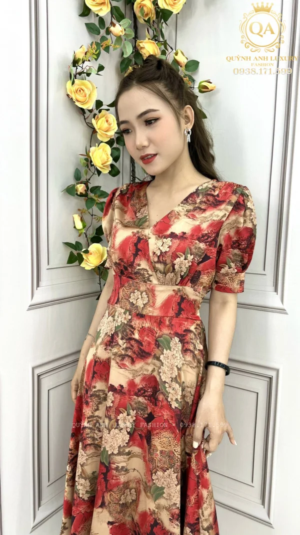 Đầm Xòe Lụa 3D Cao Cấp (4)