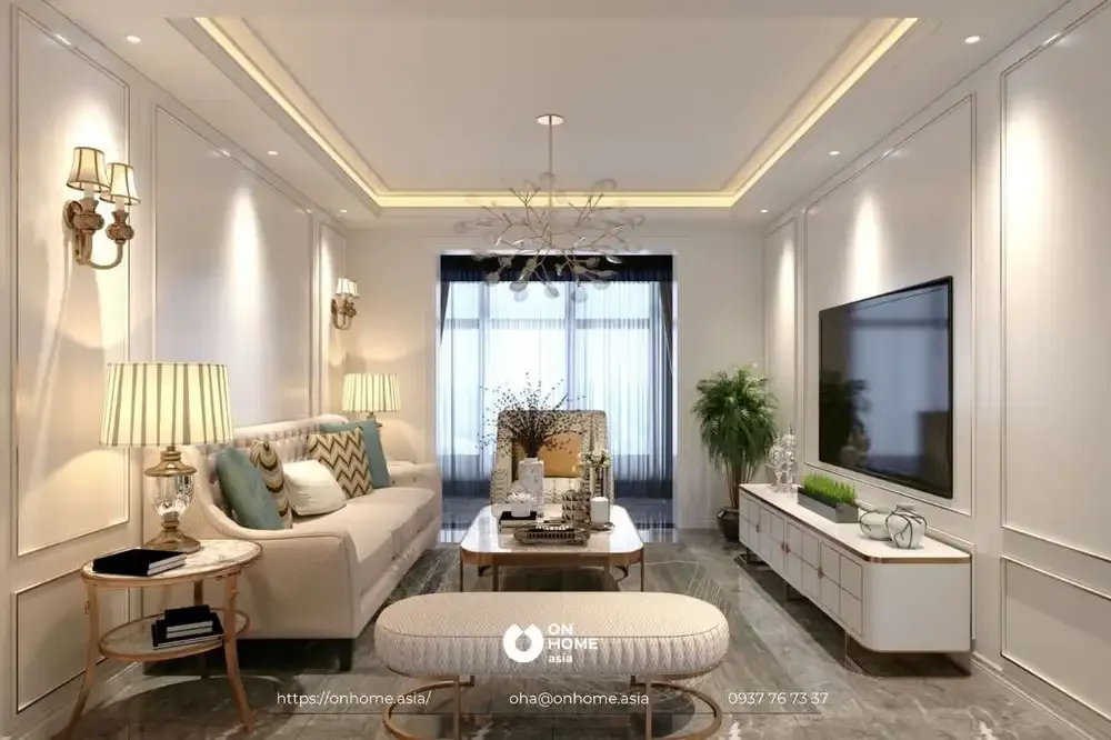 100+ mẫu trần thạch cao phòng khách đẹp, hiện đại được yêu thích nhất