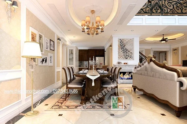 Những mẫu trần thạch cao phòng bếp ngắm mãi không chán