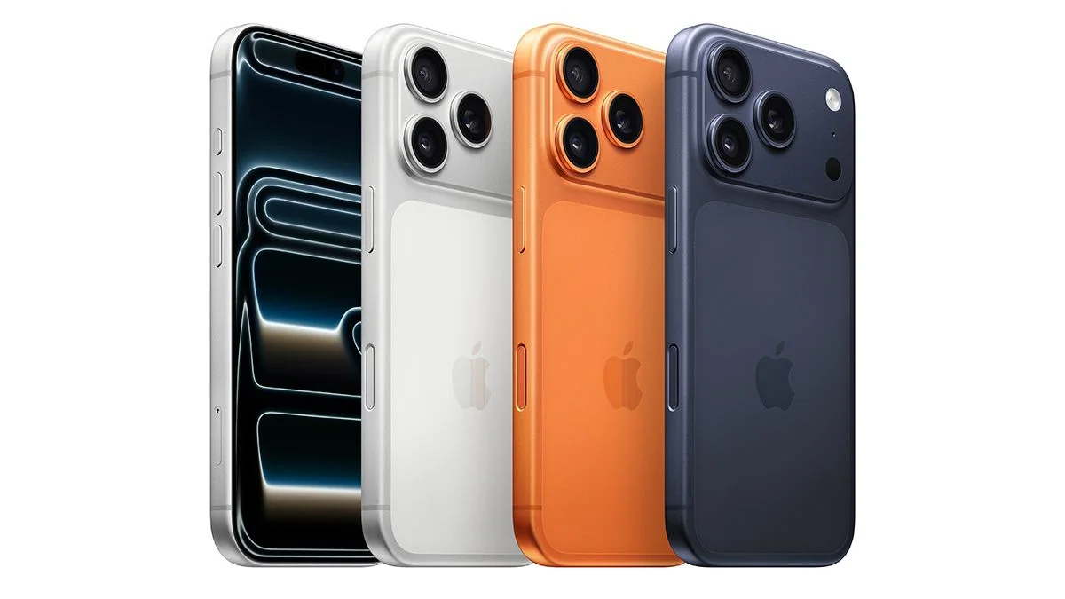 Các tùy chọn màu iPhone 17 Pro Max với thiết kế hiện đại và sang trọng.