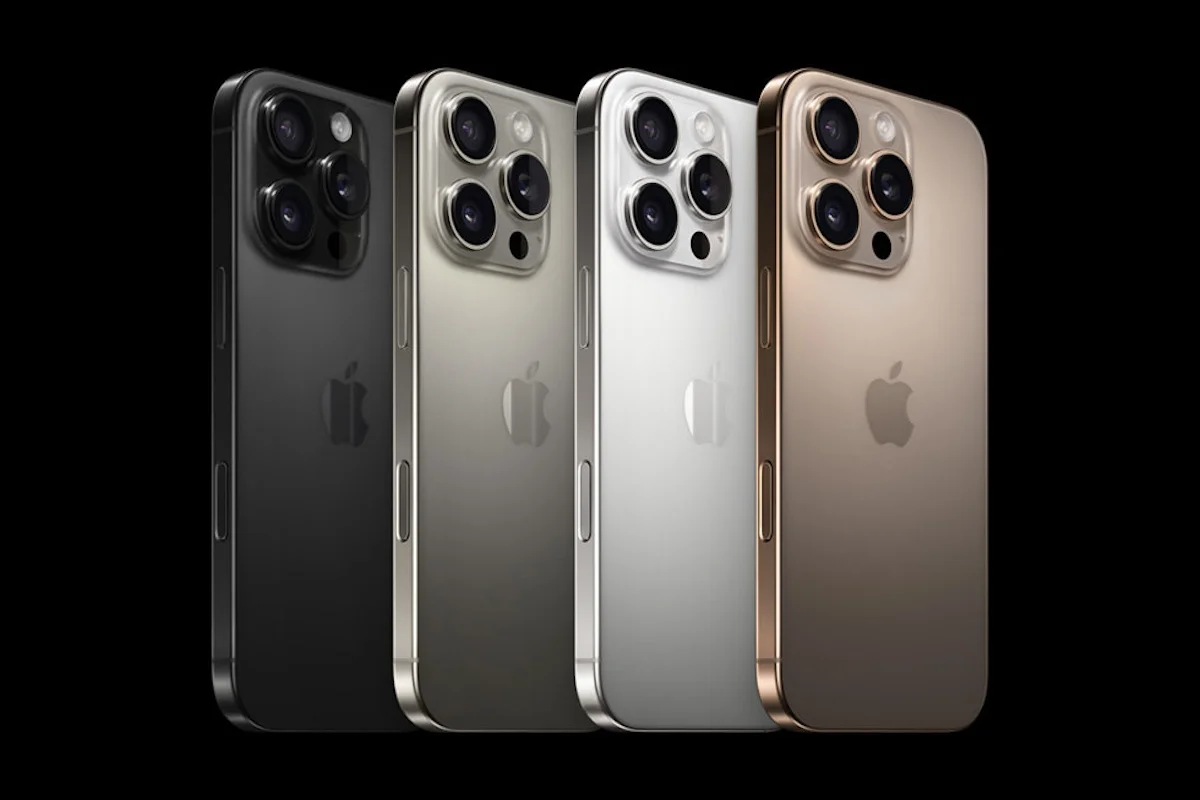 Các phiên bản màu sắc trên iPhone 16 Pro. Ảnh: Apple