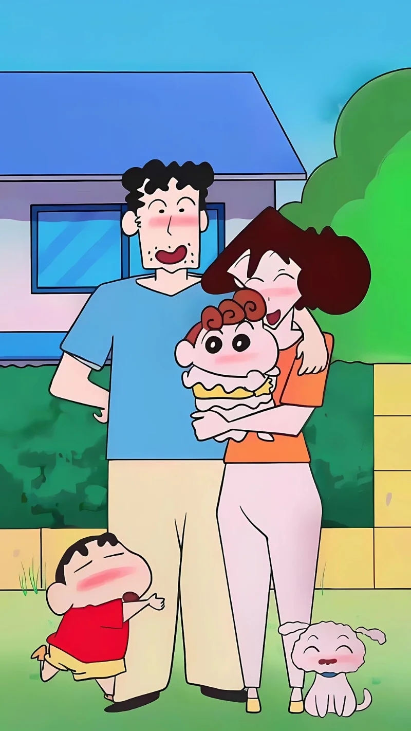Hình nền điện thoại Shin Cậu Bé Bút Chì cute