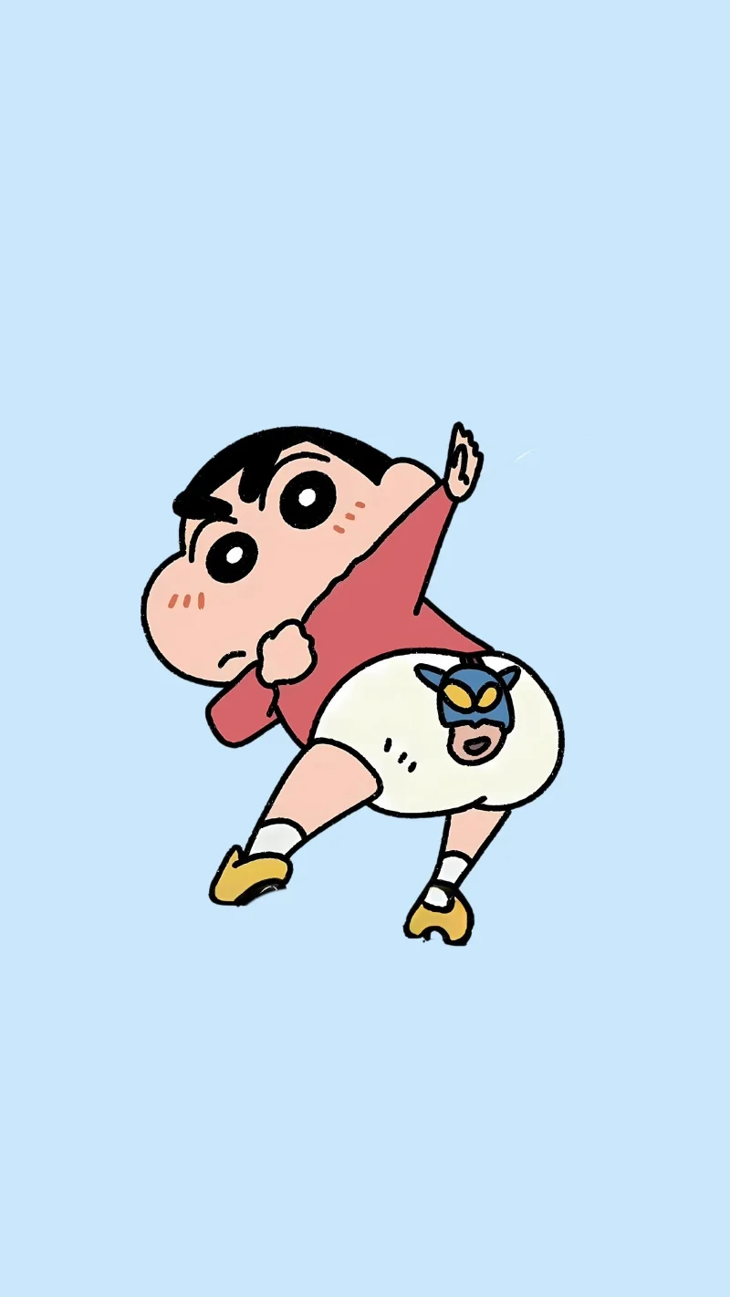 Hình nền cu Shin cute khoe mông