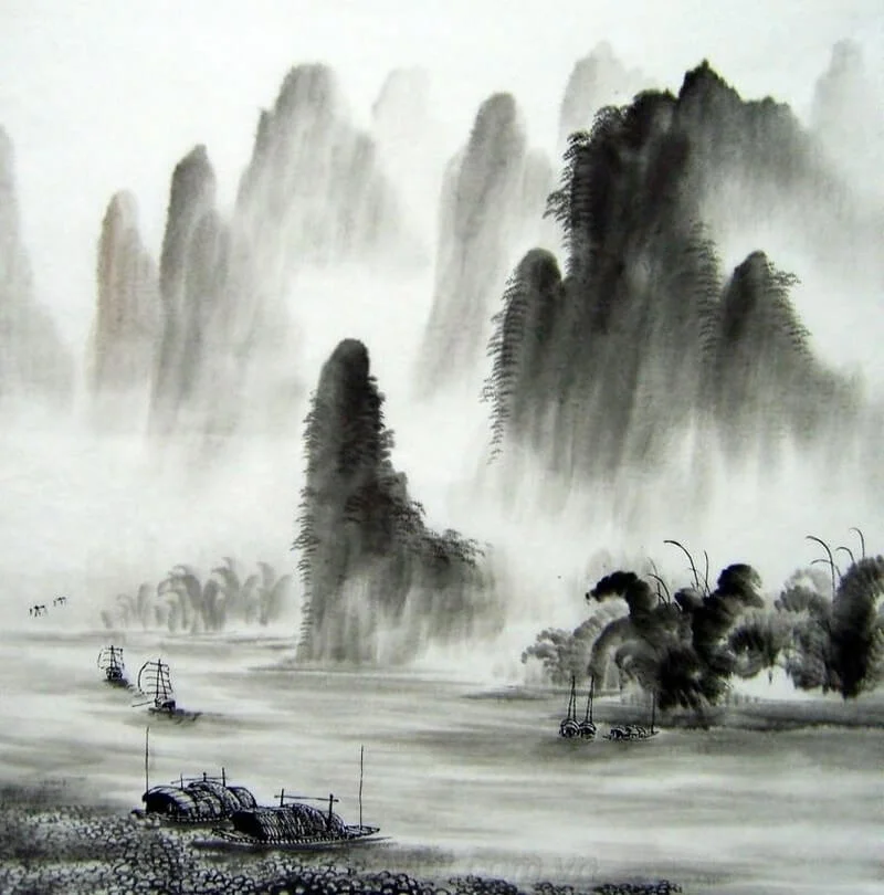 tranh thủy mặc Tiếng Anh là gì