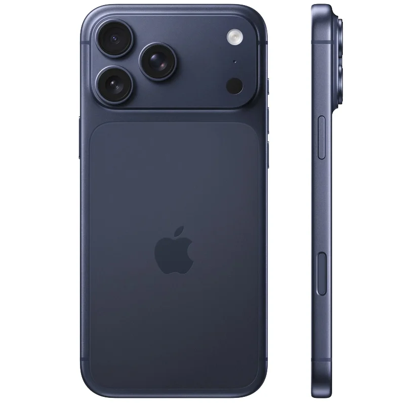 hình iphone 17 pro max thiết kế concept màu xanh đen sang trọng
