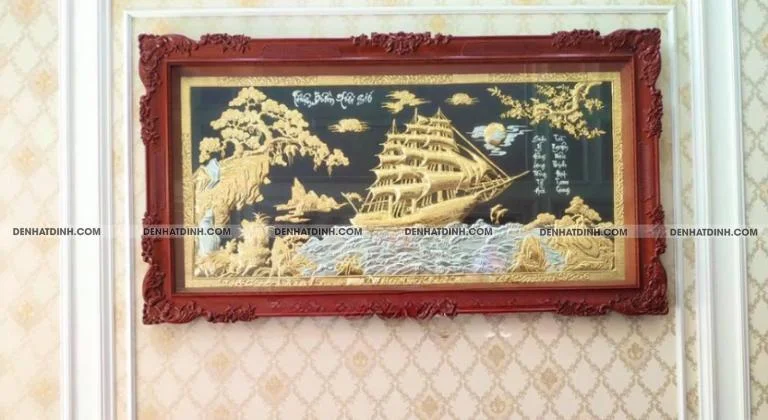 Tranh đồng thuận buồm xuôi gió khảm tam khí